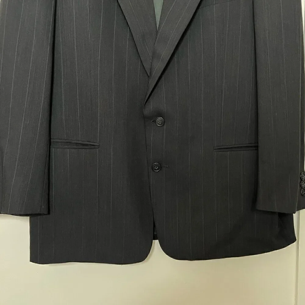 Mani Mens Blazer Size 41 Regular Made In Italy Bullock's Men's Store Wool Black